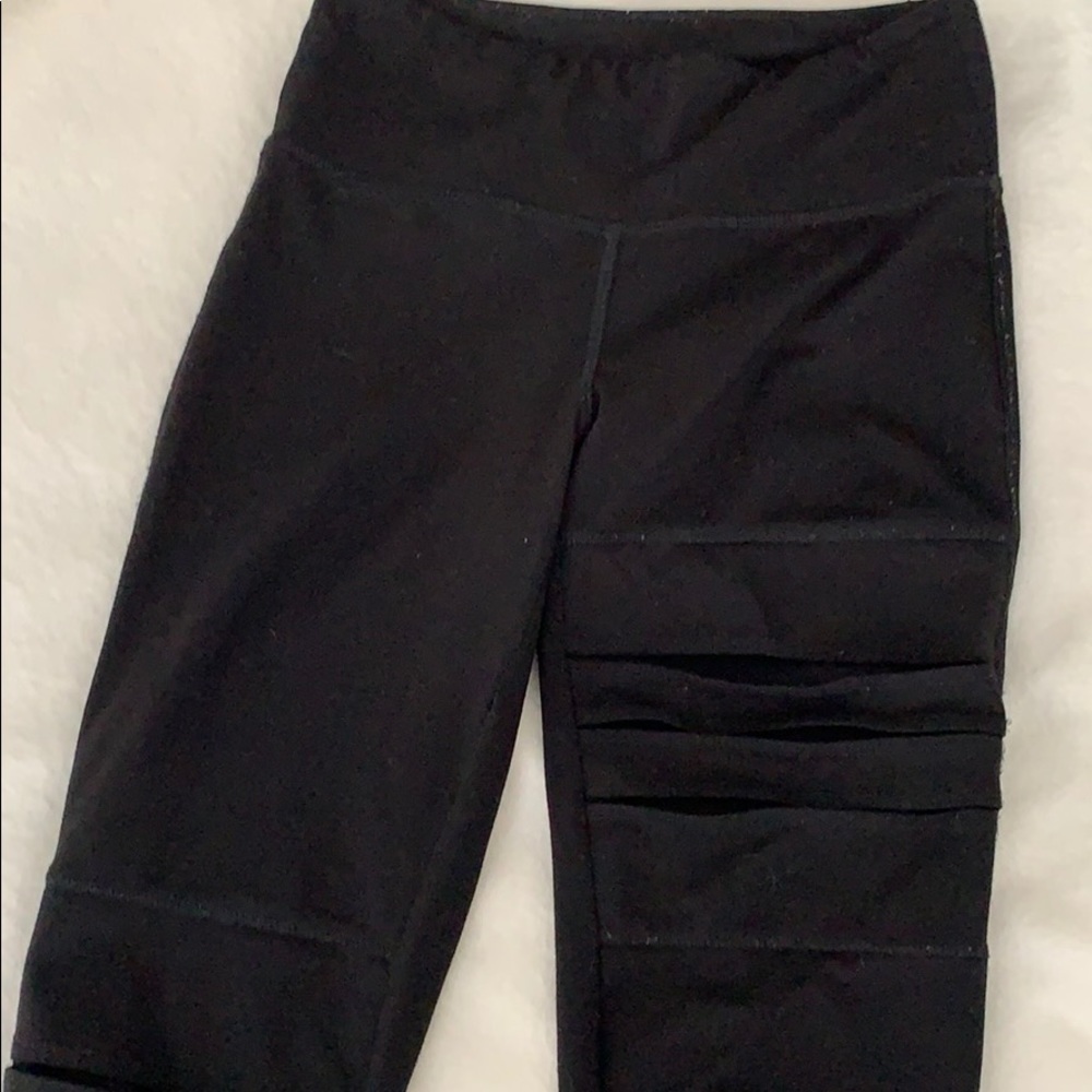 Black legging with cut outs